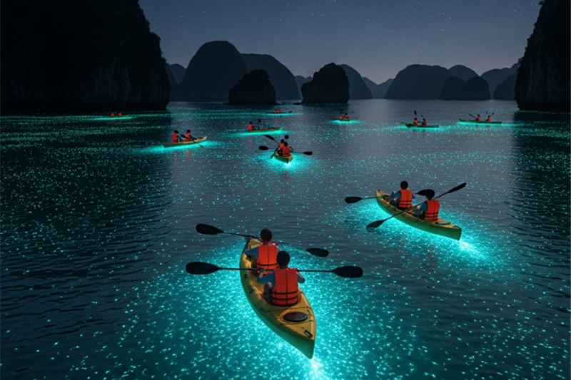 Sunset and Plankton Bioluminescent Night Kayak – Lan Ha Bay